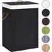 Maison Exclusive - Panier à linge avec une seule section bambou noir