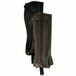 Daslö Mini chaps en cuir avec bandes latérales élastiques marron Cuir Unisexe Adultes XXL