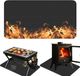 Famanu – Tapis de grill résistant au feu - double face - 1 mm x 127 cm x 97 cm
