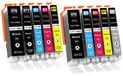 Canon 10 XL cartouches d'encre avec puce, compatible avec Canon PGI-570/CLI-571