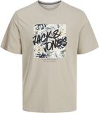 JACK&JONES JJHAWAII SHAPE TEE SS CREW NECK LN Heren T-shirt - Moonbeam