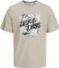 JACK&JONES JJHAWAII SHAPE TEE SS CREW NECK LN Heren T-shirt - Moonbeam