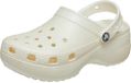 Crocs Classic Platform Glitter Clog W Chalk