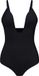 Bye Bra Sculpting Bodysuit Deep V Thong Noir L