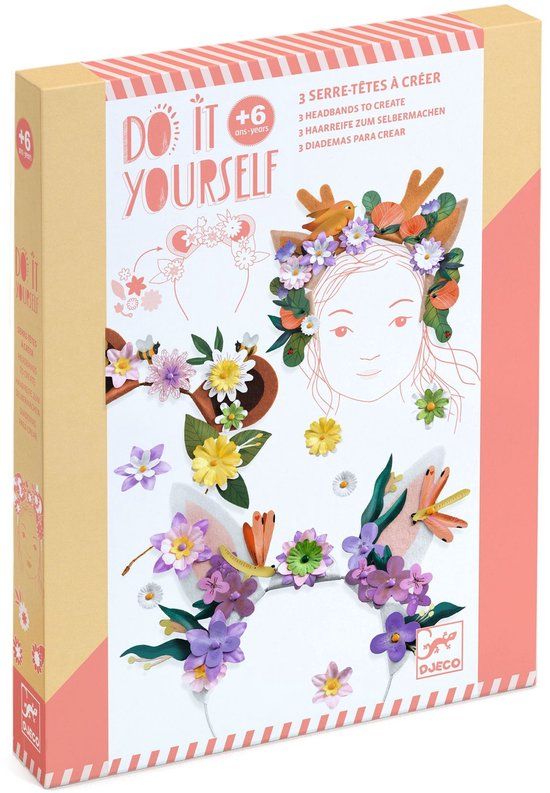 Djeco | Do It Yourself 3 Hoofdbanden Om Te Maken Flower Friends