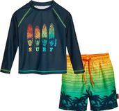 Playshoes kinderzwemset met UV-bescherming Surf 1/1 arm Marine