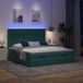 Maison Exclusive - Cadre de lit ottoman avec coussin de matelas gris foncé, 160x200 cm, velours