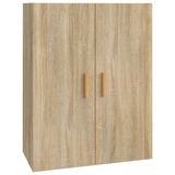 vidaXL Bovenkast 69,5x34x90 cm sonoma eikenkleurig