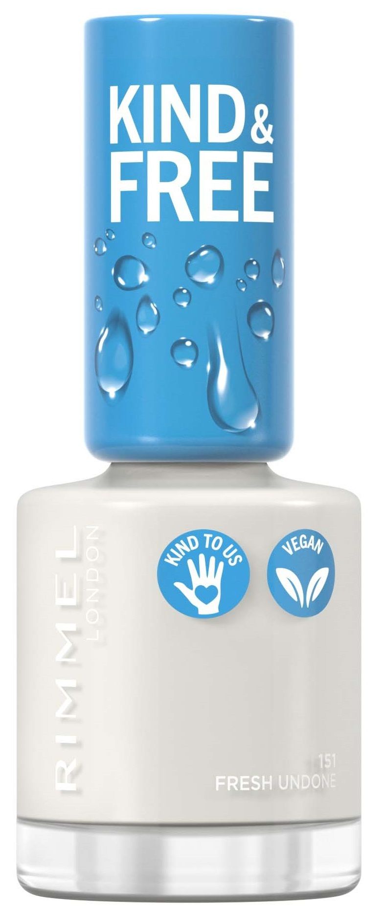 Rimmel London Kind & Free Clean Nail Polish - 151 White