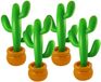 Henbrandt Opblaasbare cactus - 4x stuks - 87 cm - feest versiering - Mexico of Tropische Hawaii thema - PVC