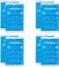 Relaxdays Coldpacks - set van 8 - gelpacks - herbruikbaar - blauw/wit