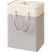Simple Houseware Rechthoekige Teryleen Katoen Opvouwbare Wasmand Mand, Grijs
