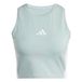 adidas ESSENTIALS 3-STRIPES PADDED TANK, Wonder Sage, L