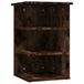 VidaXL Armoire d'appoint 35x35x55 cm bois traité couleur chêne fumé