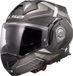 LS2 Modulaire motorhelm ADVANT X CARBON HORIZON Silver Grey, XXL