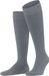 FALKE Energizing Wool met compressie wol katoen kniekousen heren grijs - maat 39-40