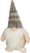 Gerimport Pluche gnome/dwerg/kabouter decoratie pop/knuffel kleding creme en muts 26 x 11 cm