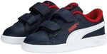 Puma Smash 3.0 L V Inf Sneakers Junior Navy - Rood - Wit