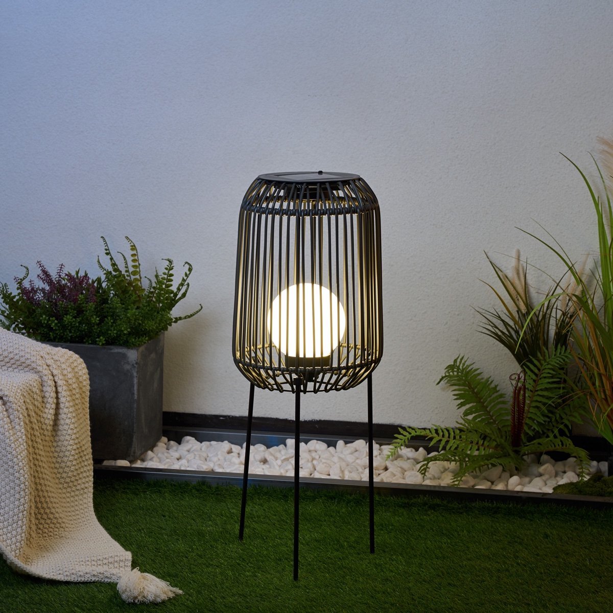 Pauleen Sunshine Coziness Solar Vloerlamp - Polyratan