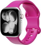 Selected by GSMpunt.nl SBG Siliconen Bandje Geschikt voor Apple Watch 1/2/3/4/5/6/7/8/9/10/11/SE/Ultra - 49/46/45/44/42MM - Horlogebandje Hot Pink