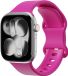 Selected by GSMpunt.nl SBG Siliconen Bandje Geschikt voor Apple Watch 1/2/3/4/5/6/7/8/9/10/11/SE/Ultra - 49/46/45/44/42MM - Horlogebandje Hot Pink