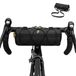 Sacoche de guidon de vélo - Sacoche de guidon - Bandoulière - Noir - 2,4 L