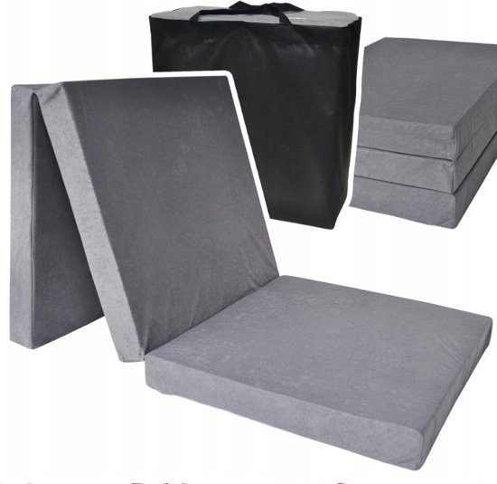 Viking Choice Logeermatras grijs opvouwbaar matras 195x80x15 cm campingmatras 195 cm / 80 cm / 15 cm