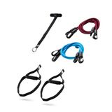 Deuser Fitness Multi-Expander, blauw en rood, één maat