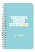 Clairefontaine 116012C - Spiraal notitieboek origanle tekst - 11x17cm - 100 gelinieerd pagina's - 90g wit papier - Matte afwerking - Jemedisais Collectie - 4 visuals - willekeurige levering