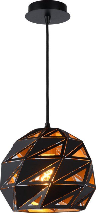 Lucide MALUNGA Hanglamp - Ø 25 cm - Zwart