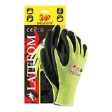 Rijst LATEFOM8 Dragon beschermende handschoenen, geel-zwart, 8 maten, 12 stuks