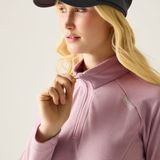 Regatta Montes lichtgewicht fleecetrui met halve rits voor dames, ideaal voor wandelen.