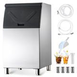 VEVOR Bac à Glaçons en Acier Inoxydable, Bac de Stockage pour Machine à Glaçons Commerciale avec Grande Capacité de 136 kg, Composant pour Restaurant, Hôtel, Débits de Boissons, Bar et Cuisine