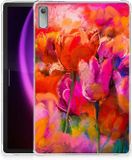 B2Ctelecom Tablethoes Lenovo Tab P11 Gen 2 Tulips