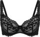 Hunkemöller Dames Lingerie Niet-voorgevormde beugel bh Daisy - Zwart - maat C90