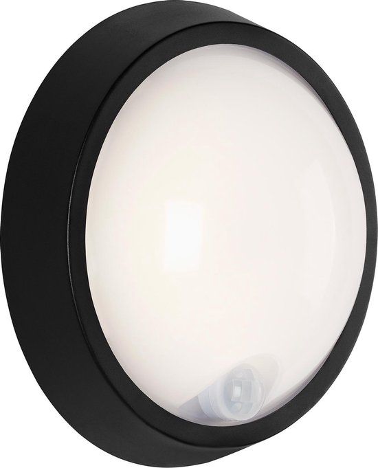 Briloner HELSINKI LED Outdoor Wall Light - 12W - Black - with Motion Sensor - IP44