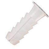 Wolfpack pluggen van kunststof, wit, 14 x 50 mm, 25 stuks