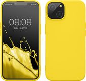 kwmobile telefoonhoesje geschikt voor Apple iPhone 14 - Back Cover - Stralend Geel
