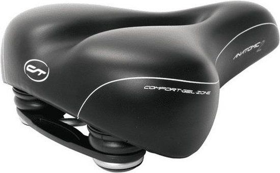 Contec City/tour Fietszadel Dames 100% Waterdicht - Zwart