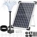 Solaire fonteinpomp - 12 W - 9 sproeiers - 3,25m kabel