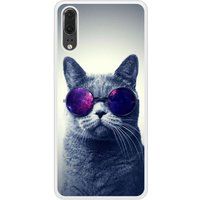 P20 Bedrukt siliconen hoesje compatibel met Chat à lunette