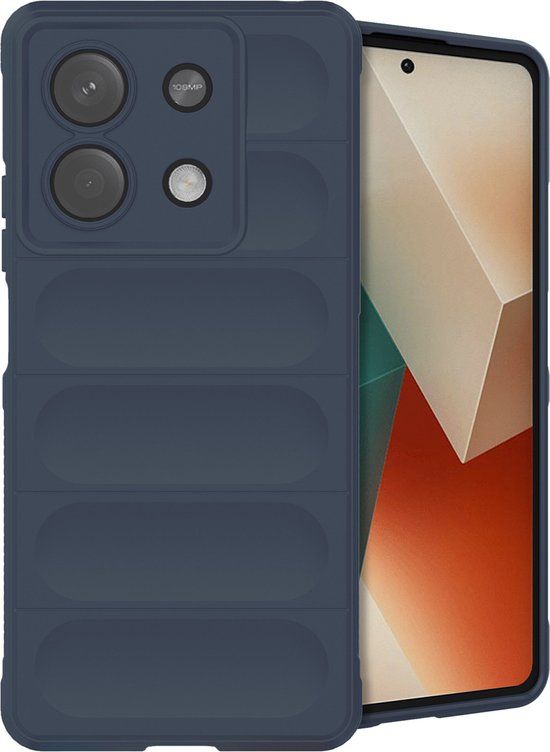 iMoshion EasyGrip Backcover - Donkerblauw - Geschikt voor Xiaomi Redmi Note 13 (5G)