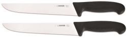 Couteaux de boucher Set - 2 pièces, 21 cm, noir