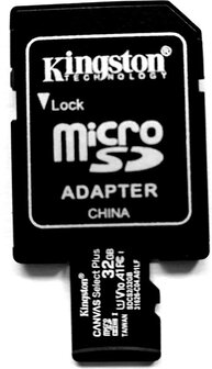 Kingston 32GB Micro SDHC Class 10 UHS-I FlashCard + Adapter