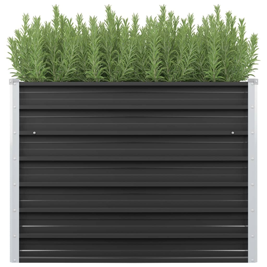 vidaXL Plantenbak 100x40x77 cm gegalvaniseerd staal antraciet - 8719883670928