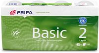 Fripa Basic 250 Blatt Toiletpapier, 2-laags, wit, 8 Rollen
