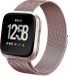 iCall - Fitbit Versa Bandje - Milanees Bandje voor Fitbit Versa - Roségoud