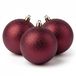 Cosy & Trendy 4x Donkerrode kunststof kerstballen 10 cm - Glitter - Onbreekbare plastic kerstballen - Kerstboomversiering donkerrood