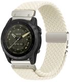 By Qubix Qubix - Geschikt voor Garmin bandje - 22mm Quickfit - Braided nylon band met parachute sluiting - Sterrenlicht