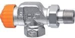 Heimeier Eclipse thermostatische radiatorafsluiter met debietregeling haaks verkeerd 3/8